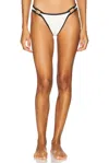 Solid & Striped Tatum Bikini Bottom In Brule In White
