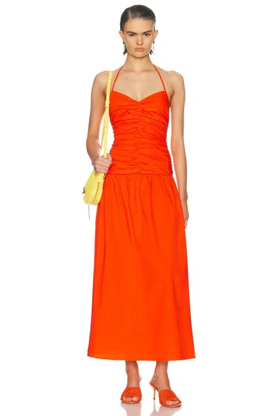 Solid & Striped The Adina Dress In Orange