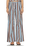 Solid & Striped Ashling Striped Wide Leg Pants In Multi