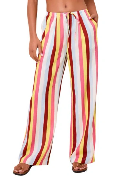 Solid & Striped The Ashling Stripe Cover-up Pants In Multi