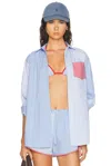 Solid & Striped The Avril Button Down Shirt In Blue