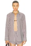 Solid & Striped The Avril Button Down Top In Multi