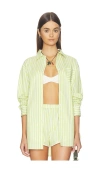 Solid & Striped The Avril Button Down Shirt In Green