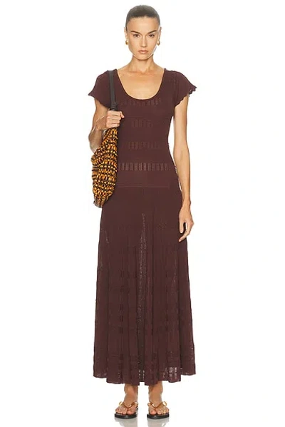 Solid & Striped The Belle Dress In Brown