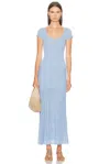 Solid & Striped The Bridget Knit Maxi Dress In Blue