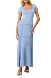 Solid & Striped The Bridget Knit Maxi Dress In Blue