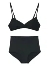 Solid & Striped The Brigitte Bikini Set In Black