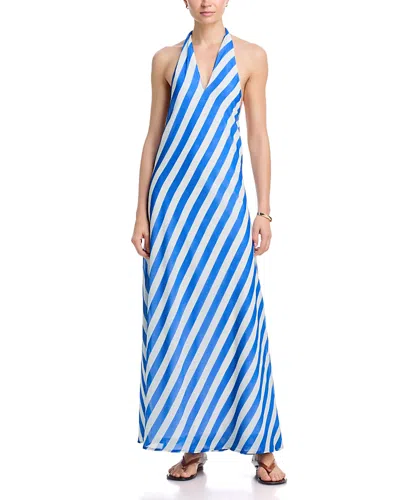 Solid & Striped The Brisa Maxi Dress Swim Cover-up In Blue