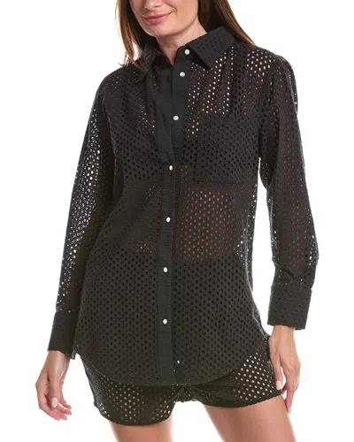 SOLID & STRIPED SOLID & STRIPED THE BRONTE BUTTON DOWN TOP