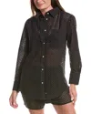 Solid & Striped The Bronte Button Down Top In Black