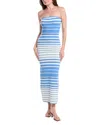 Solid & Striped The Caroline Strapless Maxi Dress In Blue