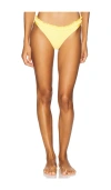 Solid & Striped The Cassidy Bikini Bottom In Yellow