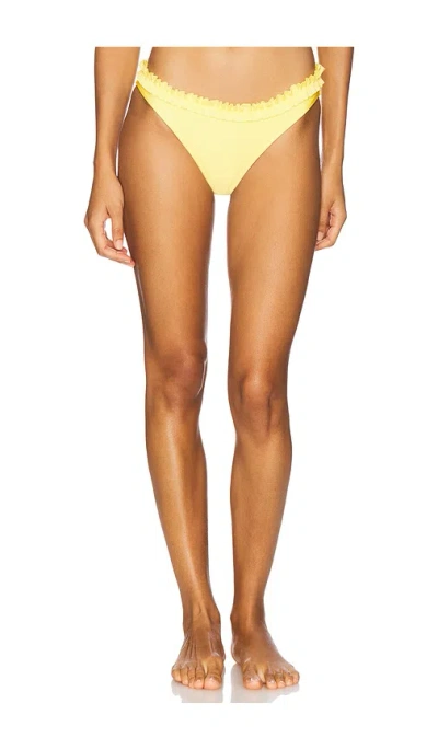 Solid & Striped The Cassidy Bikini Bottom In Yellow