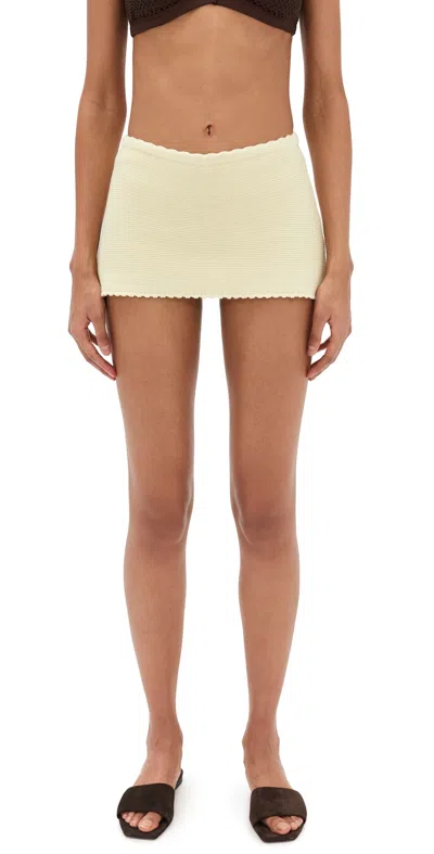 Solid & Striped The Celeste Skirt Brule In Neutral