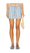 Solid & Striped The Charlie Shorts Americana Stripe In Blue