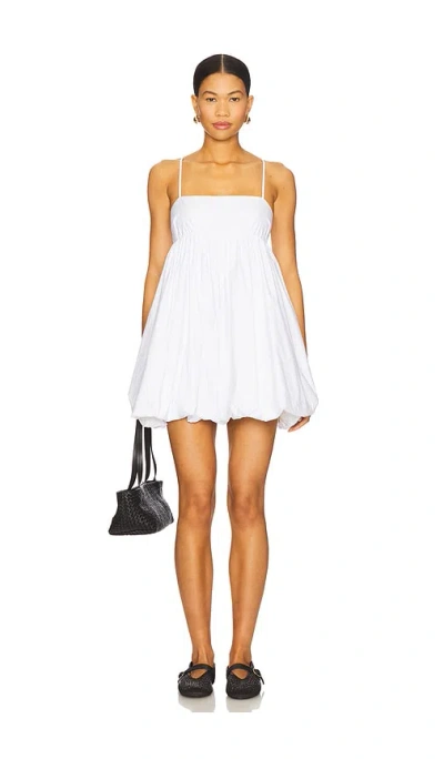 Solid & Striped The Delta Cotton Mini Sundress In Optic White