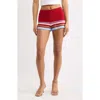 Solid & Striped The Cleo Knit Shorts In Multi