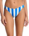 Solid & Striped The Daniela Reversible Bikini Bottom In Blue