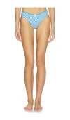 Solid & Striped Daphne Rickrack Trim Bikini Bottoms In Blue