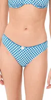 Solid & Striped Daphne Rickrack Trim Bikini Bottoms In Blue