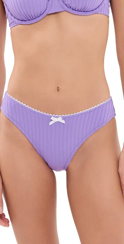 Solid & Striped The Daphne Bikini Bottoms Ultra Violet In Purple