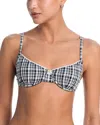 Solid & Striped The Daphne Bikini Top In Black