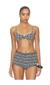 Solid & Striped Daphne Underwire Bikini Top In Black