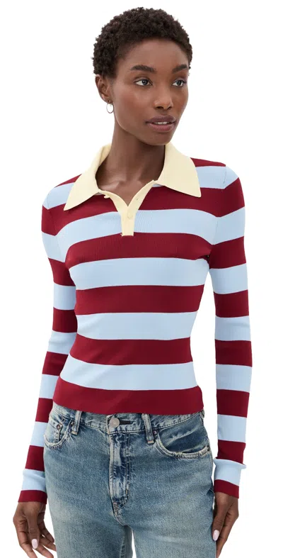 Solid & Striped The Debra Top Sangria/nordic Fog