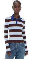 Solid & Striped The Debra Rugby Stripe Top In Multi