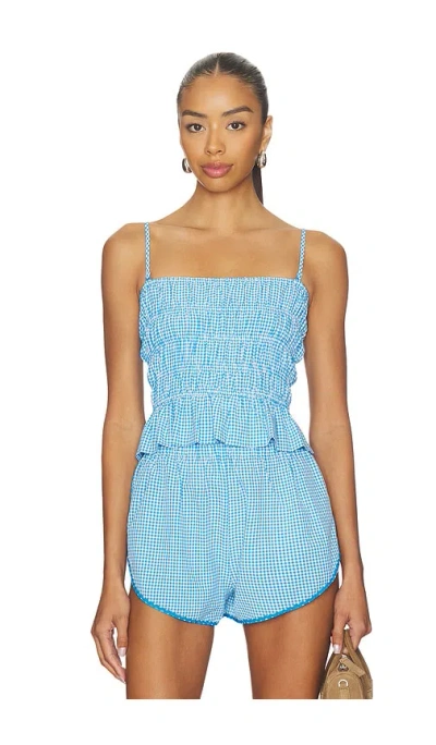 Solid & Striped The Delilah Top In Blue