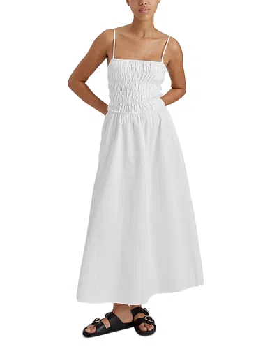 Solid & Striped The Delta Midi Dress In Marshmallow