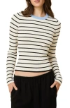 Solid & Striped The Dora Stripe Sweater In Neutral