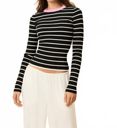 Solid & Striped The Dora Top In Noir In Black
