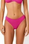Solid & Striped The Eva Low Rise Bikini Bottom In Pink