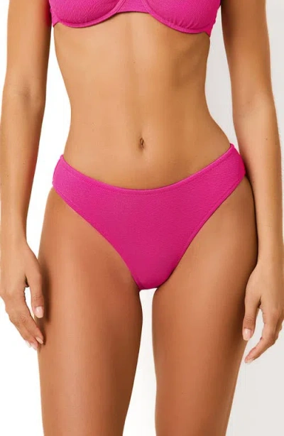 Solid & Striped The Eva Low Rise Bikini Bottom In Pink