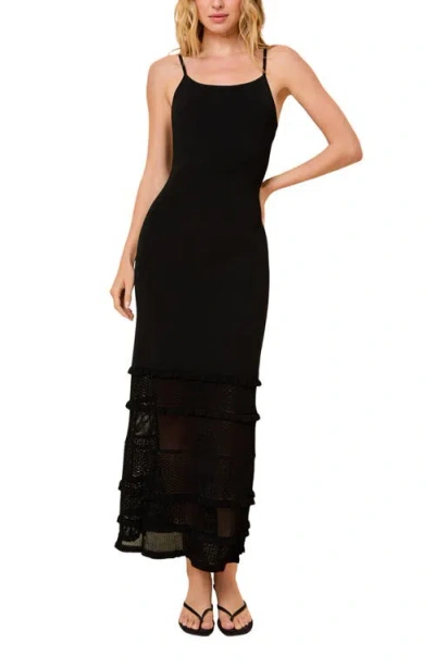 Solid & Striped The Gabrielle Sleeveless Knit Maxi Dress In Black