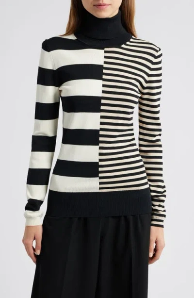 Solid & Striped The Greta Stripe Turtleneck Seater In Multi