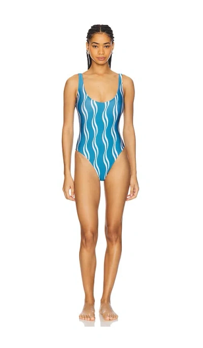 Solid & Striped The Hailey One Piece In Blue
