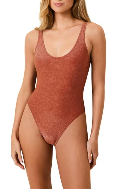 Solid & Striped The Hailey One-piece Swimsuit In Brown