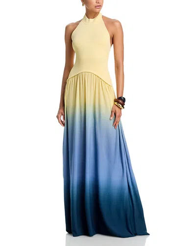 Solid & Striped The Halter Soglio Dress In Multi