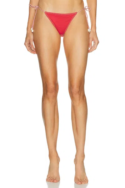 Solid & Striped The Harlow Bikini Bottom In Red