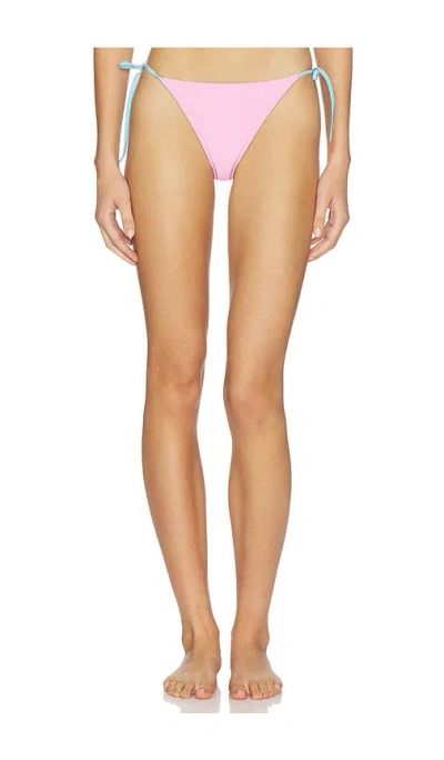 Solid & Striped The Ines Reversible Bikini Bottom In Pink