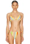 Solid & Striped The Iris Bikini Top In Multi
