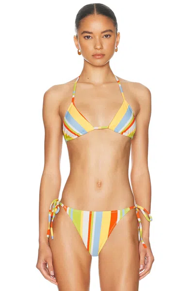 Solid & Striped The Iris Bikini Top In Multi