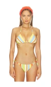 Solid & Striped The Iris Bikini Top In Multi