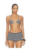 Solid & Striped The Iris Bikini Top In Black