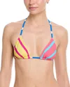 Solid & Striped The Iris Reversible Bikini Top In Multi