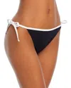 Solid & Striped The Iris String Bikini Bottom In Blackout