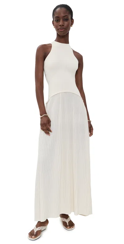 Solid & Striped The Isola Dress Brule In White