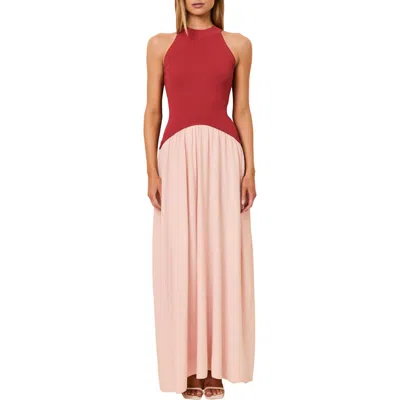 Solid & Striped The Isola Sleeveless Maxi Dress In Pink